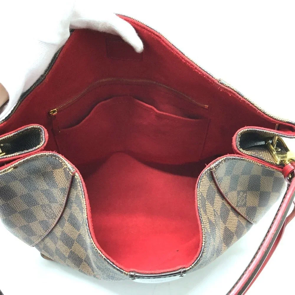 LOUIS VUITTON Authentic Black Damier Canvas Shoulder Bag